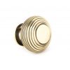 Aged Brass Beehive Cabinet Knob 40mm