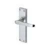 Heritage Brass Door Handle Lever Latch Victoria Design Satin Chrome finish