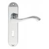 Andros Lever On Lock Backplate - Polished Chrome