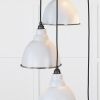 Hammered Nickel Brindley Cluster Pendant in Birch