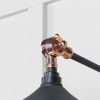 Smooth Copper Flora Wall Light in Soot