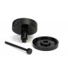 Black Brompton Centre Door Knob (Beehive)