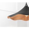 Smooth Copper Flora Pendant in Elan Black