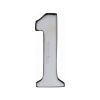 Heritage Brass Numeral 1 Self Adhesive 51mm (2") Polished Chrome finish