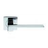 Serozzetta Equi Lever On Square Rose - Polished Chrome