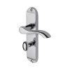 Sorrento Door Handle for Bathroom Aurora Design Polished Chrome finish