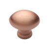 Heritage Brass Cabinet Knob Victorian Oval Design 32mm Satin Rose Gold finish