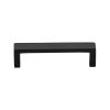 Heritage Brass Cabinet Pull Wide Metro Design 101mm CTC Matt Black Finish