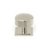 Polished Nickel Brompton Cabinet Knob - 38mm (Square)