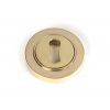 Polished Brass Round Escutcheon (Plain)