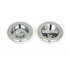 Polished Chrome 60mm Art Deco Round Pull - Privacy Set