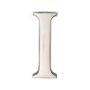 Heritage Brass Alphabet I Pin Fix 51mm (2") Polished Nickel Finish