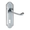 Ashtead Lever On Lock Backplate - Polished Chrome