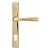 Aged Brass Hammered Newbury Slimline Espag. Lock Set