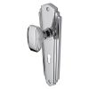 Heritage Brass Mortice Knob on Lock Plate Charlston Design Polished Chrome finish