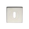 Square Key Escutcheon Polished Finish