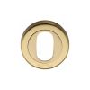 Heritage Brass Oval Profile Cylinder Escutcheon Satin Brass finish