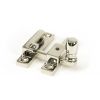 Polished Nickel Mushroom Quadrant Fastener - Narrow