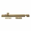 Atlantic Solid Brass Surface Door Bolt 8" - Satin Brass