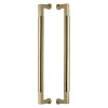 Heritage Brass Door Pull Handle Bauhaus Design 483mm Polished Brass Finish