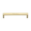 Heritage Brass Cabinet Pull Wide Metro Design 160mm CTC Polished Brass Finish