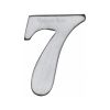 Heritage Brass Numeral 7 Self Adhesive 51mm (2") Satin Chrome finish