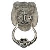 Heritage Brass Lion Knocker Polished Nickel finish