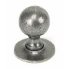 Pewter Round Mortice/Rim Knob Set