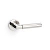 Alexander & Wilks - Hurricane Plain Lever on Round Rose - Polished Nickel