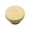 Heritage Brass Cabinet Knob Round Stepped Design 38mm Satin Brass finish