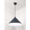 White Gloss Hockley Pendant in Soot