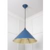 Smooth Brass Hockley Pendant in Upstream