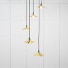 Smooth Brass Flora Cluster Pendant