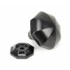 Black Octagonal Cabinet Knob - Large