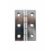 Atlantic Washered Hinges 3" x 2" x 2.2mm without Screws - Polished Chrome (Pair)