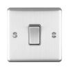 Eurolite Enhance Decorative 1 Gang Switch Satin Stainless Steel