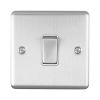 Eurolite Enhance Decorative 1 Gang Switch Satin Stainless Steel