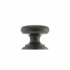 Old English Lincoln Solid Brass Victorian Cabinet Knob 32mm on Concealed Fix - Antique Copper