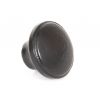 Black Ribbed Cabinet Knob