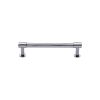 Heritage Brass Cabinet Pull Phoenix Design with 16mm Rose 96mm CTC Polished Chrome finish