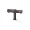 Alexander & Wilks - Crispin Bamboo T-bar Cupboard Knob - Dark Bronze PVD