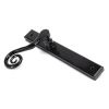 Black Monkeytail Slimline Lever Espag. Latch Set - RH