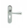 Astro Lever On Euro Lock Backplate - Polished Chrome