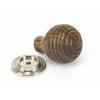 Rosewood and PN Beehive Cabinet Knob 35mm