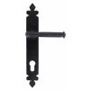 Black Tudor Lever Espag. Lock Set