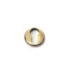 Aged Brass Round Euro Escutcheon (Plain)