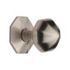 Heritage Brass Octagon Centre Door Knob 2 1/2" Satin Nickel finish