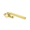 Polished Brass Locking Art Deco Fastener - RH