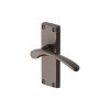 Heritage Brass Door Handle Lever Latch Sophia Short Design Matt Bronze finish