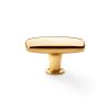 Alexander & Wilks - Romulus Soap Bar Cupboard Knob - Burnished Brass - 60mm